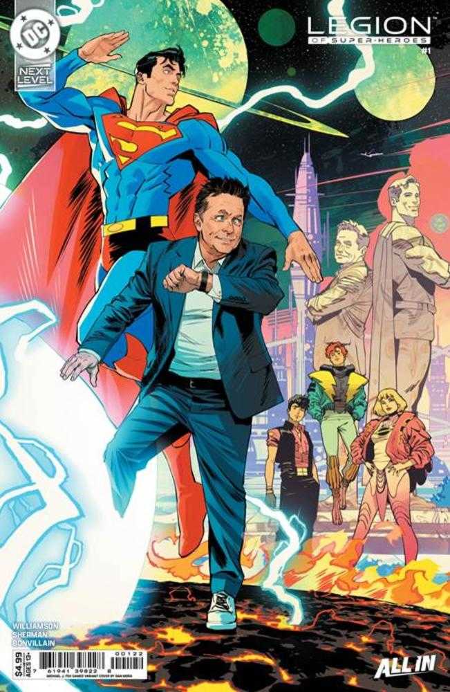 Legion Of Super Heroes (2026) #1 Cover H Dan Mora Michael J Fox Cameo Card Stock Variant