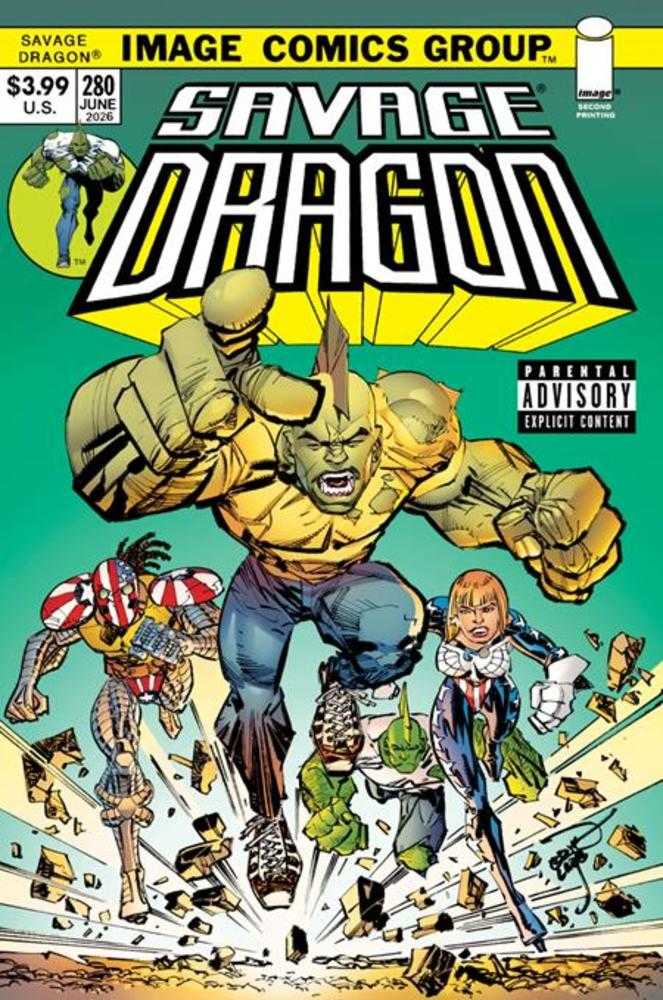Savage Dragon #280 Variant (2nd Printing) (Mature)