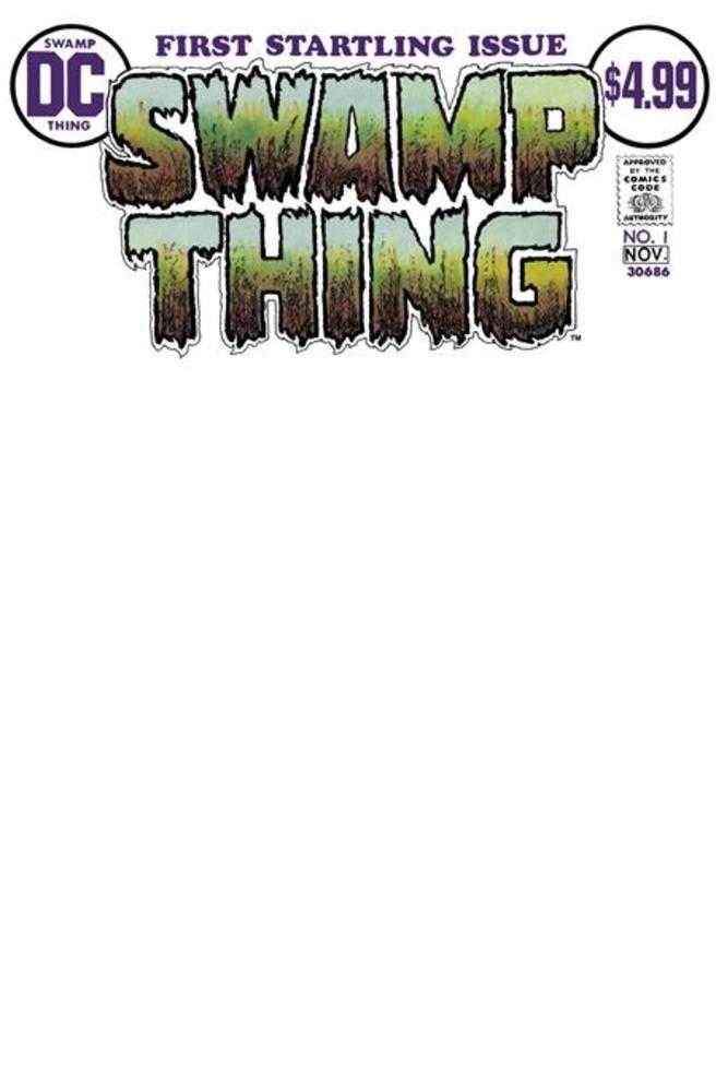 Swamp Thing (1972) #1 Facsimile Edition Cover D Blank Card Stock Variant
