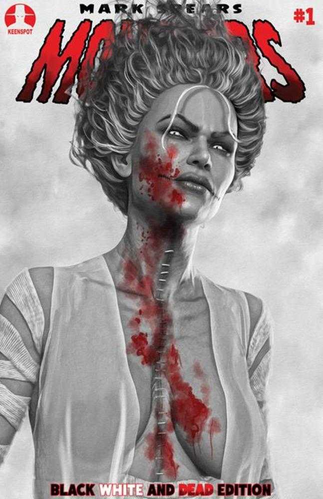 Mark Spears Monsters #1 Variant (7th Printing) Black White & Dead Edition Cover B Mark Spears The Crimson Bride Variant