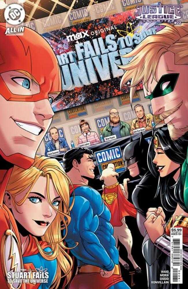 Justice League Unlimited (2025) #22 Cover G Serg Acuna Stuart Fails To Save The Universe Card Stock Variant