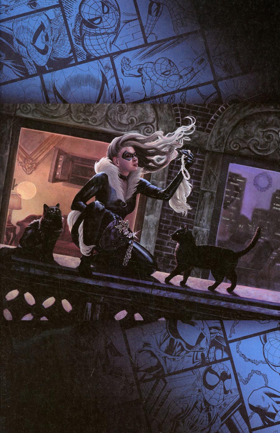 Black Cat (2024) #10 Variant (1:50) Alessandra Pisano Magic: The Gathering Full Art Virgin Edition