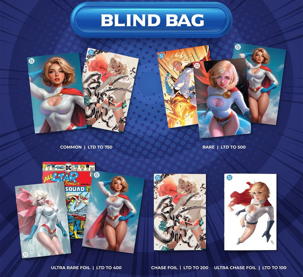 All Star #58 Power Girl Blind Bag Warren Louw Ultra Chase Foil Variant