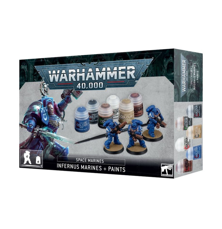 Warhammer 40k: Space Marines - Infernus Marines + Paints Set