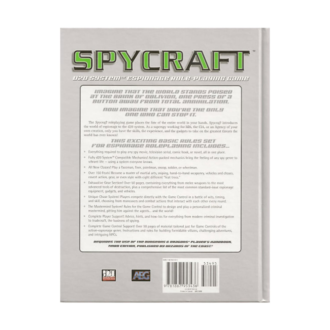 Spycraft: D20 System Espionage Role-Playing Game