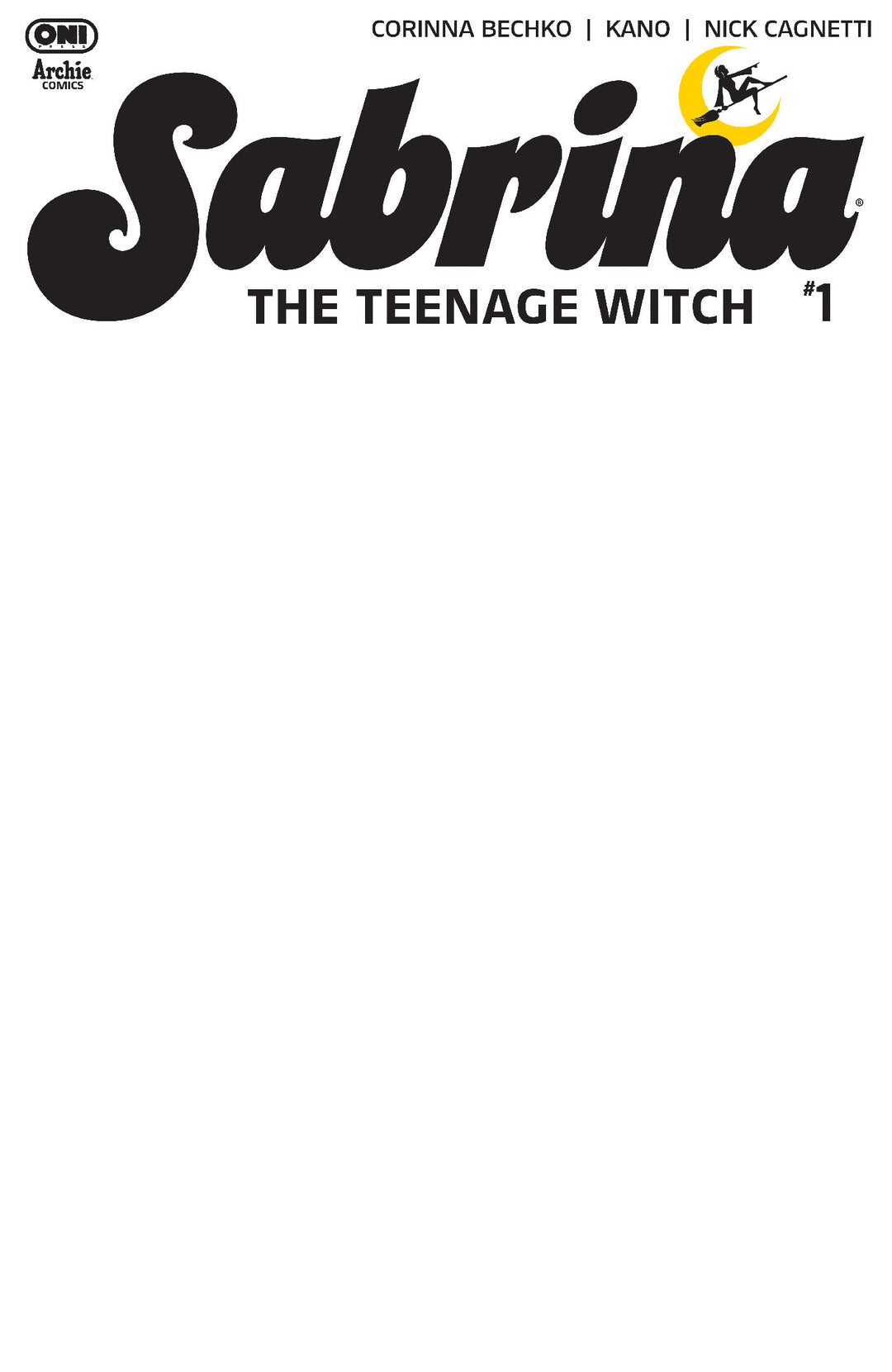 Sabrina The Teenage Witch (2026) #1 Cover E Blank Sketch Variant