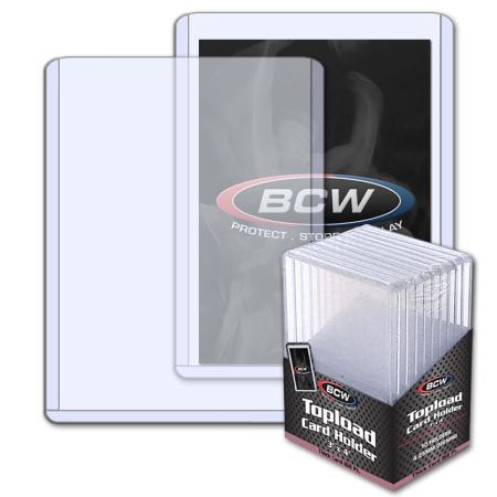 BCW: Topload Card Holders - 3" x 4" (Thick Card 168pt.)