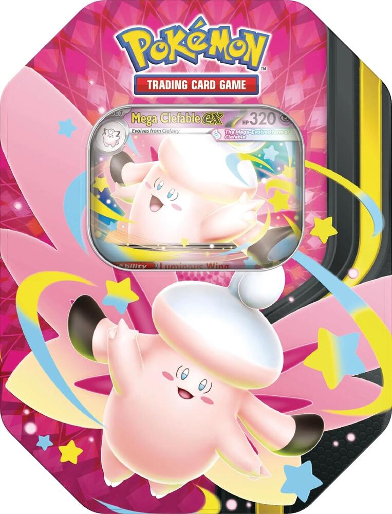 Pokemon TCG: Mega Moonlit - MEGA CLEFABLE EX TIN (1)