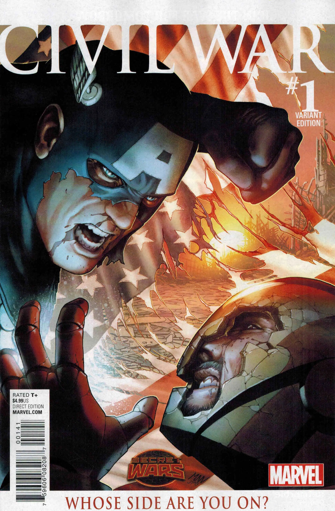 Civil War (2015) #1 [Secret Wars] Variant (1:25) Mcniven Edition <BINS>