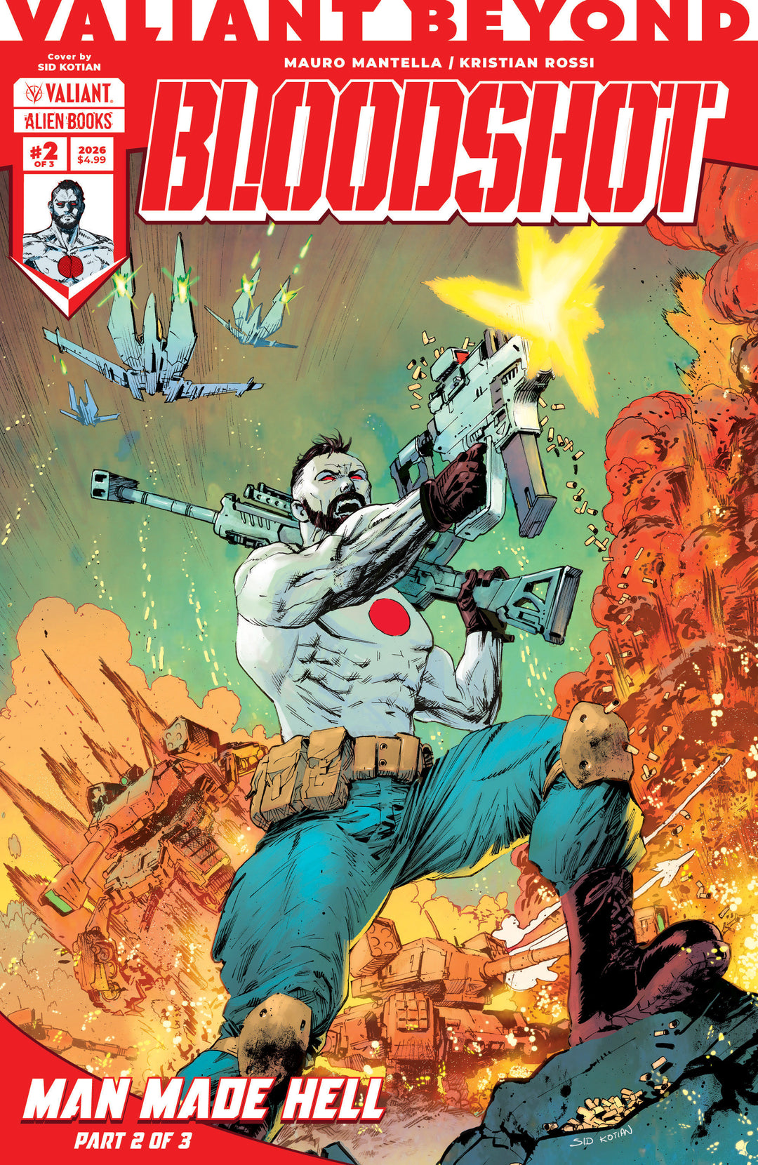 Valiant Beyond Bloodshot #5 Man Made Hell #2 Variant B (Kotian)