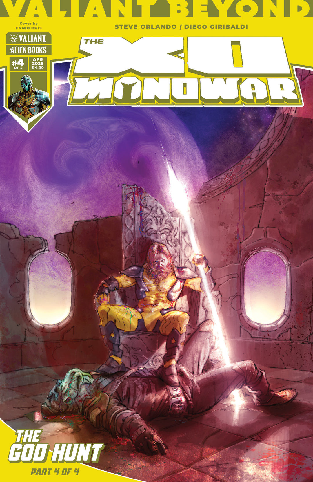 Valiant Beyond The X-O Manowar #8 The God Hunt #4 Variant B (Bufi)