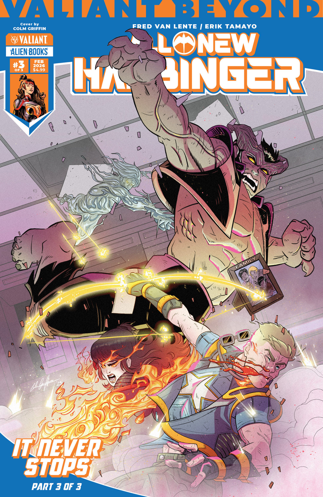 Valiant Beyond All New Harbinger #6  It Never Stops #3 Cover A (Griffin)