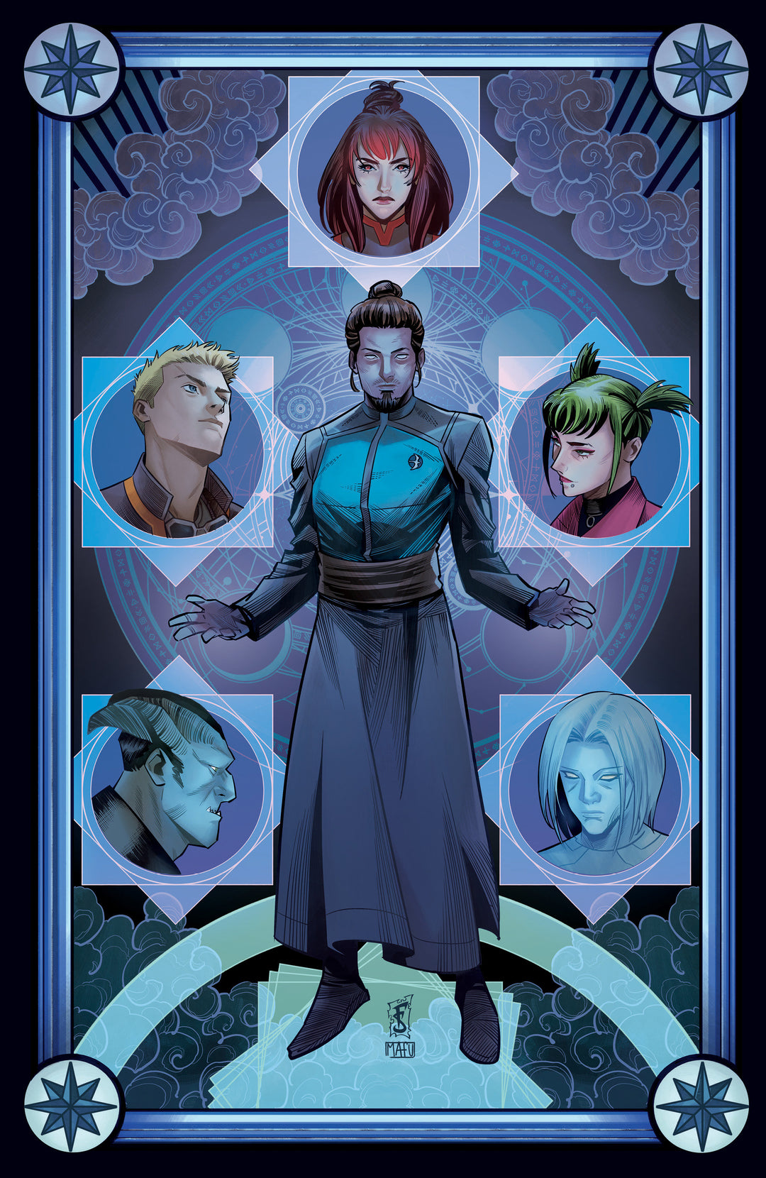 Valiant Beyond All New Harbinger #8  Risen #2 Variant B (Sabbatini Tarot Variant)