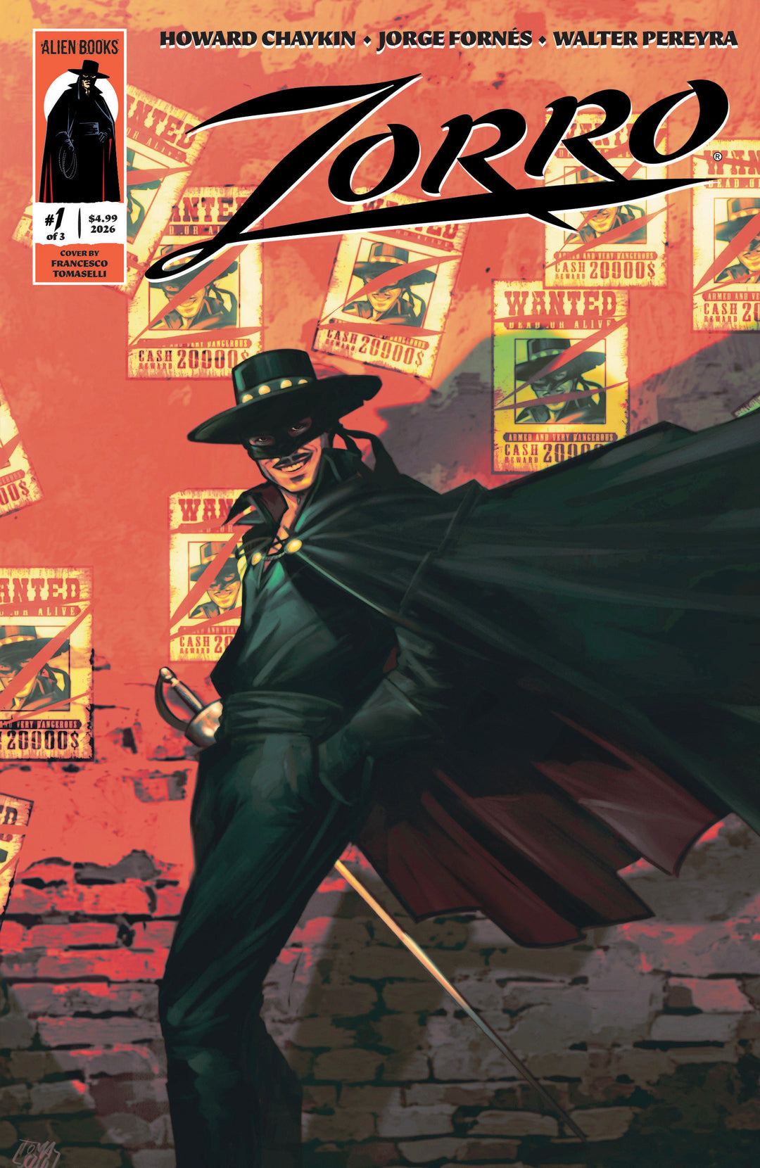 Zorro (2026) #1 Variant B (Tomaselli)