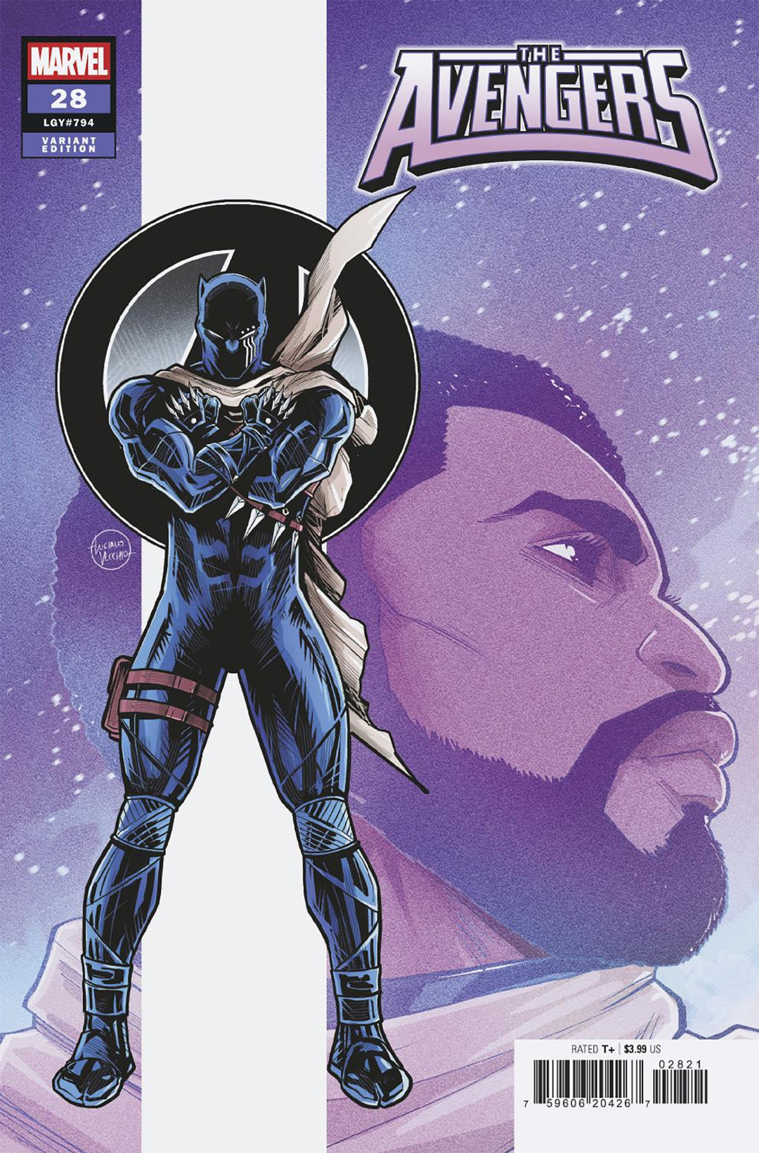Avengers (2023) #28 Luciano Vecchio Black Panther Variant [Doom]