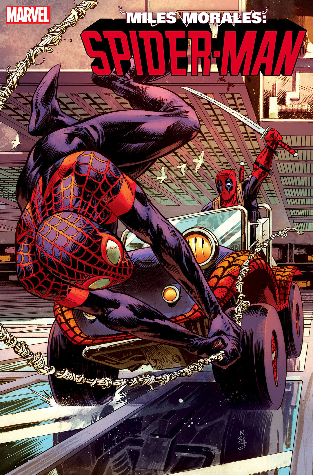 Miles Morales Spider-Man (2023) #30 Variant (1:25) Nic Klein Edition [Deadpool vs Spider-Man]