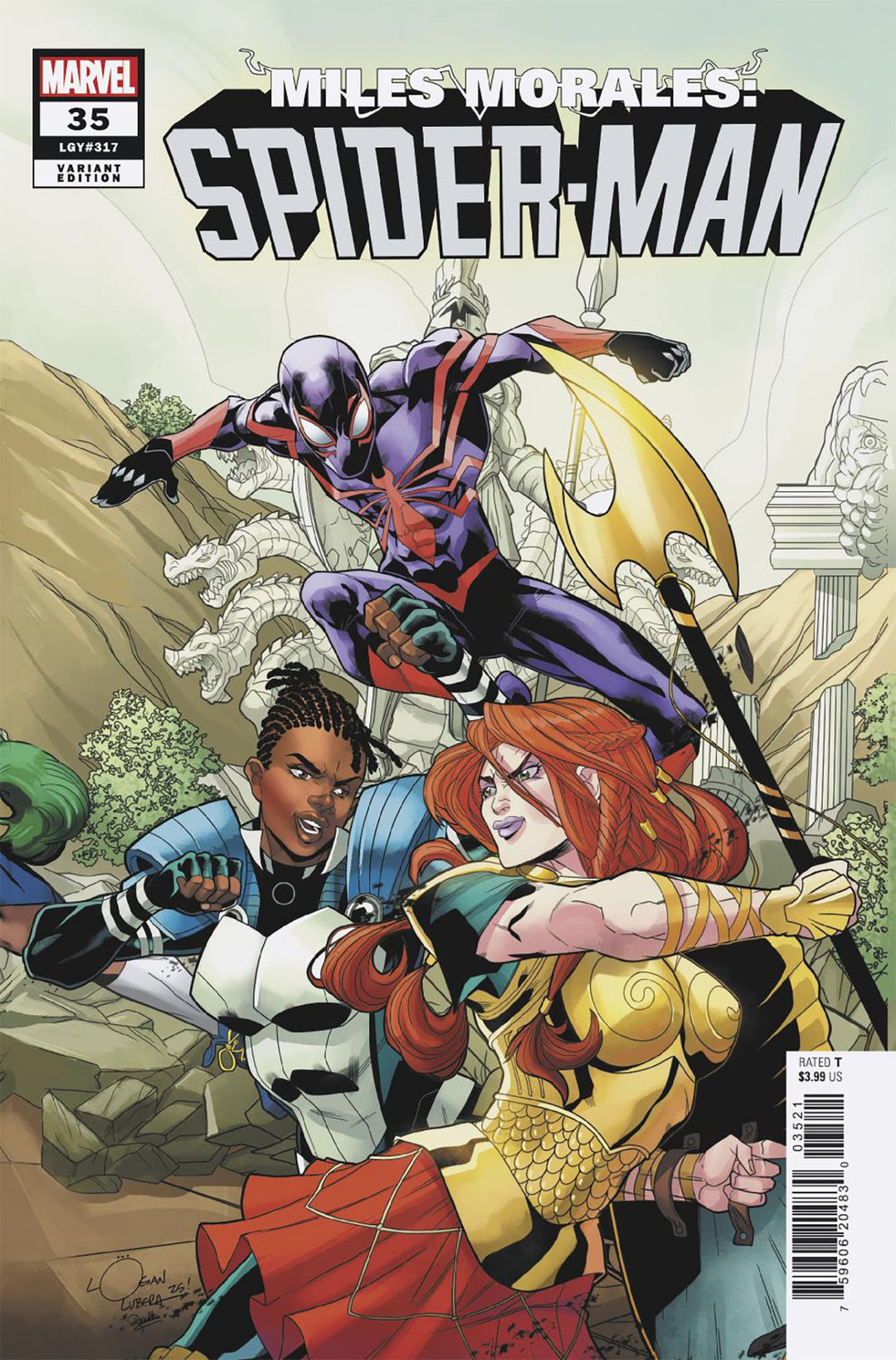Miles Morales Spider-Man (2023) #35 Logan Lubera 5-Part Connecting Variant