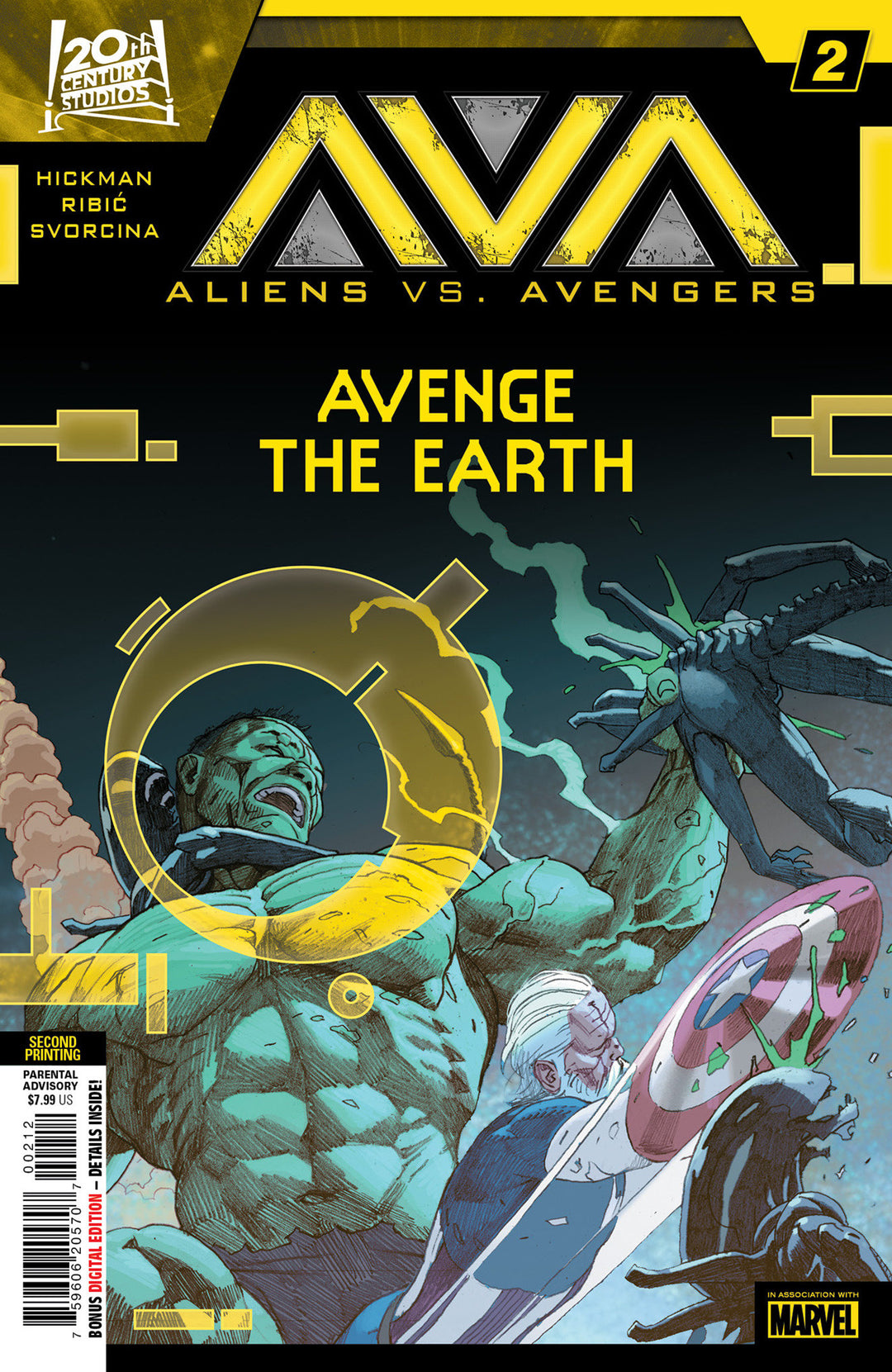 Aliens vs Avengers #2 Variant (2nd Print) Esad Ribic Edition