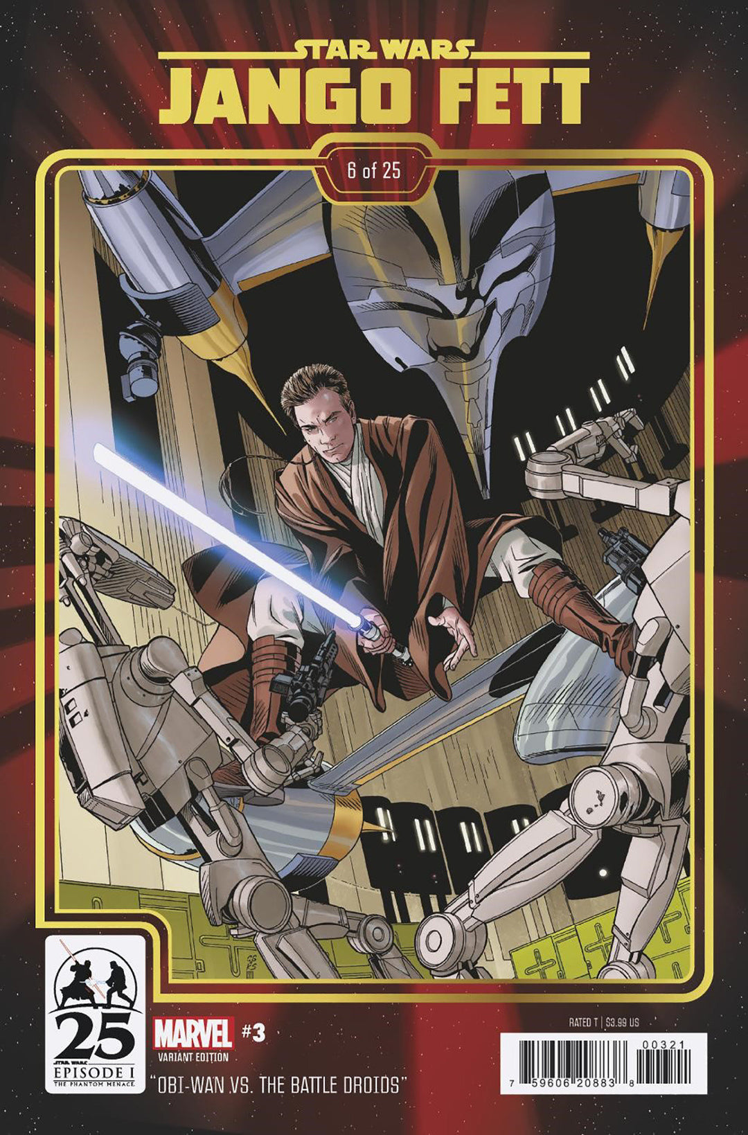 Star Wars: Jango Fett #3 Chris Sprouse The Phantom Menace 25th Anniversary Variant