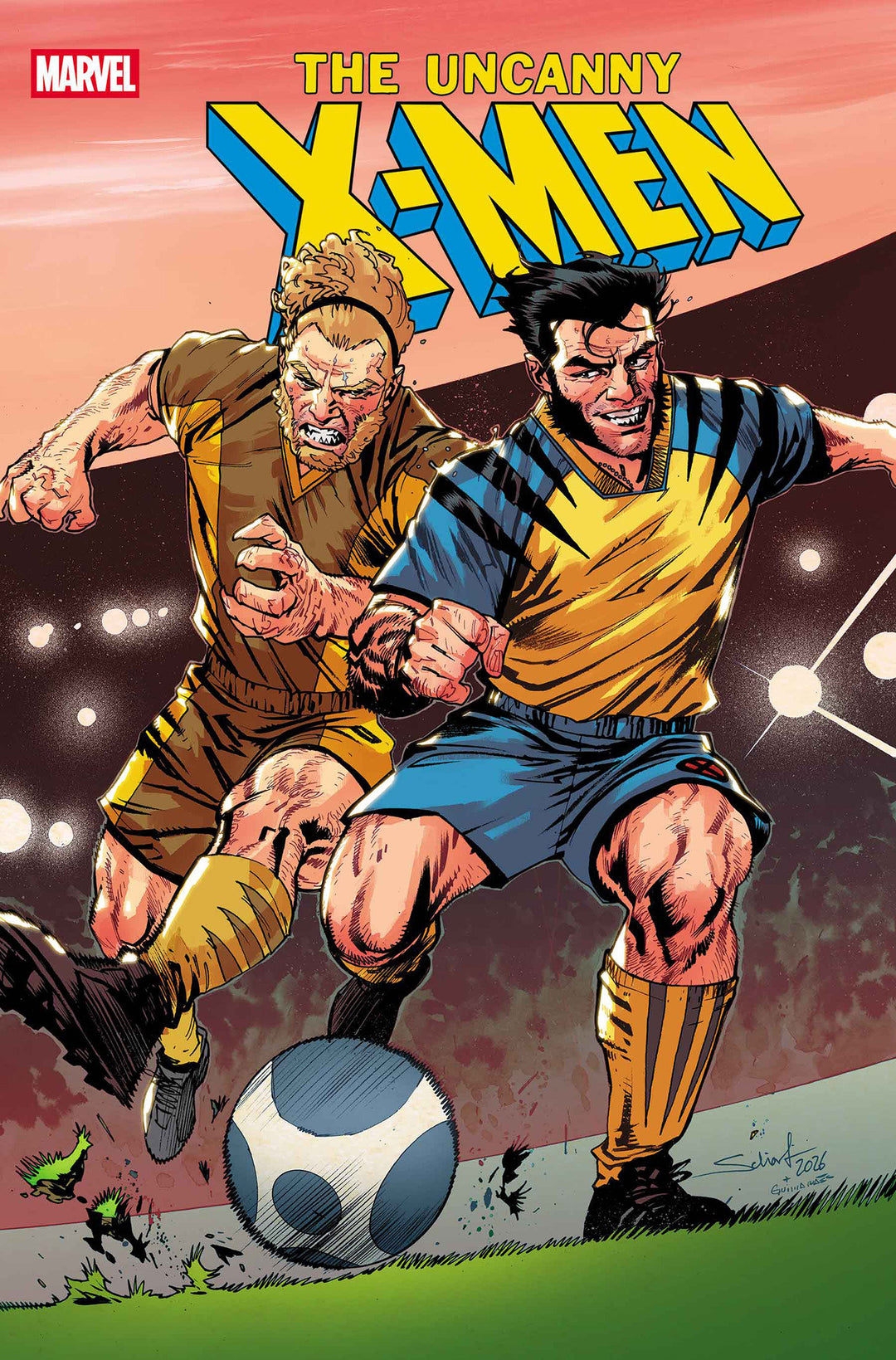 Uncanny X-Men (2024) #29 Jonas Scharf Marvel Soccer Variant