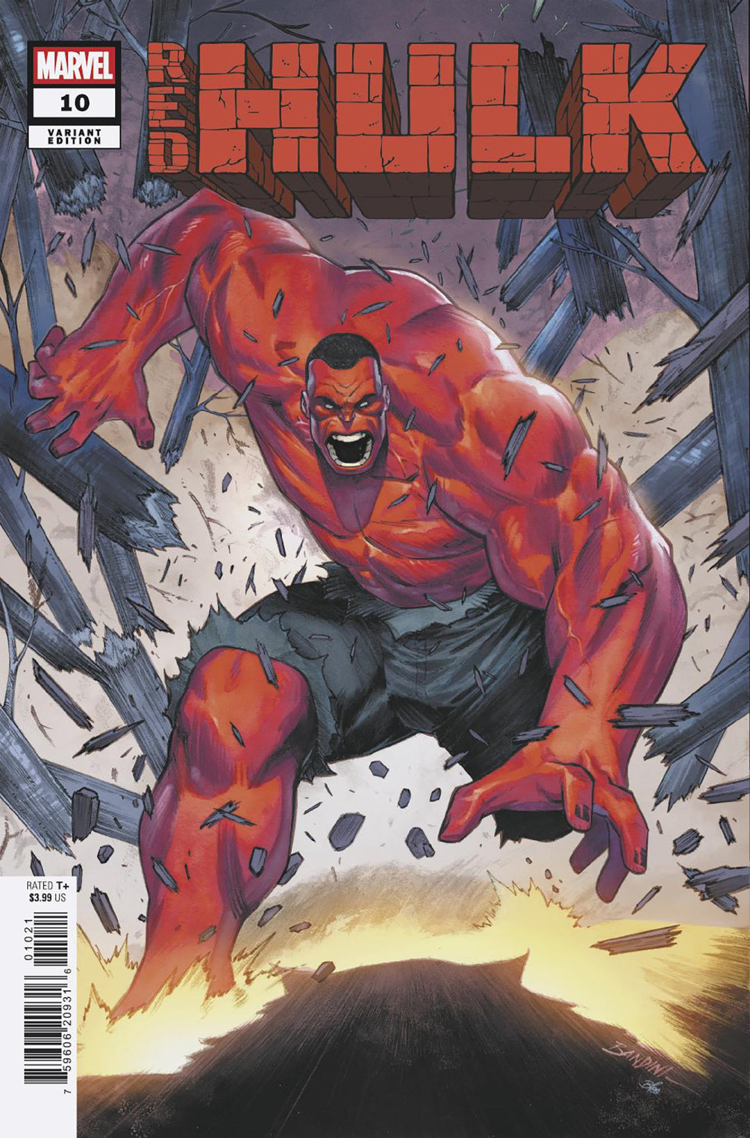 Red Hulk (2025) #10 [Doom] Michele Bandini Variant