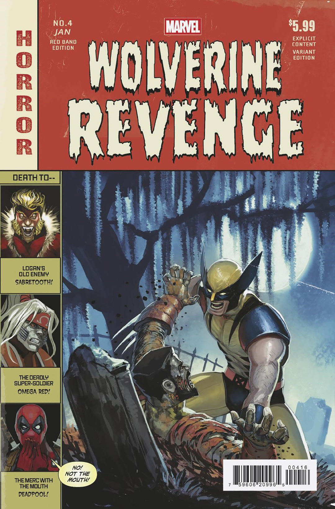 Wolverine Revenge - Red Band #4 Variant (1:25) Stephanie Hans Homage Edition [Polybagged]