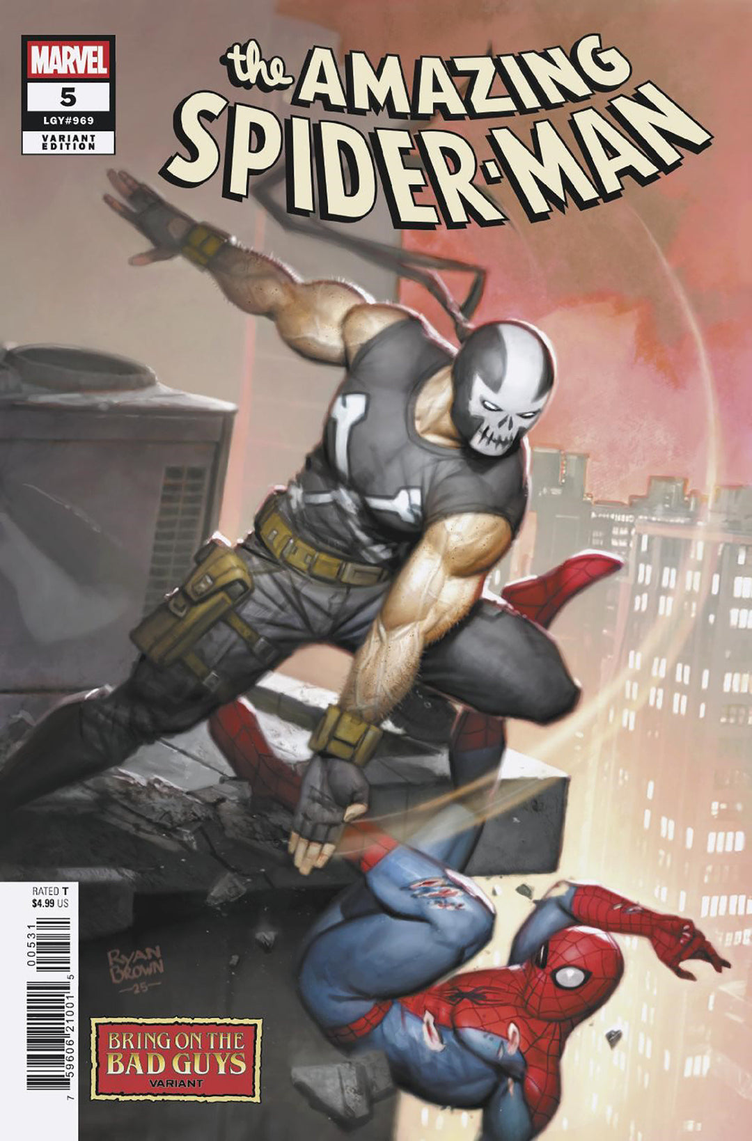 Amazing Spider-Man (2025) #5 Ryan Brown Bring On The Bad Guys Variant