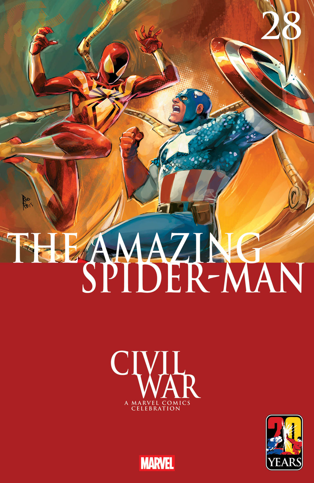 Amazing Spider-Man (2025) #28 Rod Reis Civil War Celebration Variant