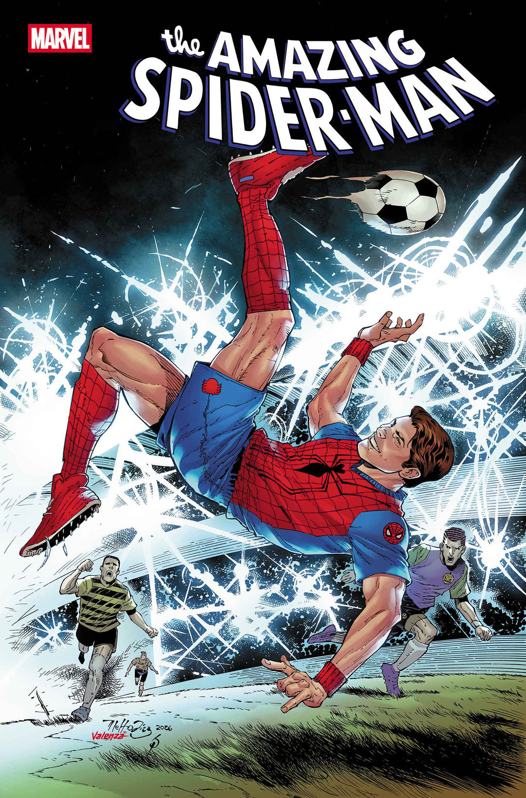 Amazing Spider-Man (2025) #30 Netho Diaz Marvel Soccer Variant