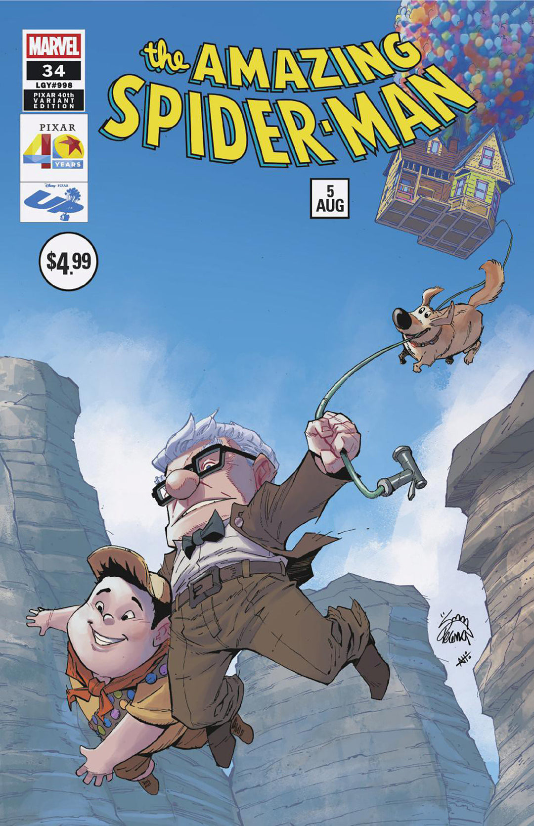 Amazing Spider-Man (2025) #34 Ryan Stegman Pixar 40th Variant