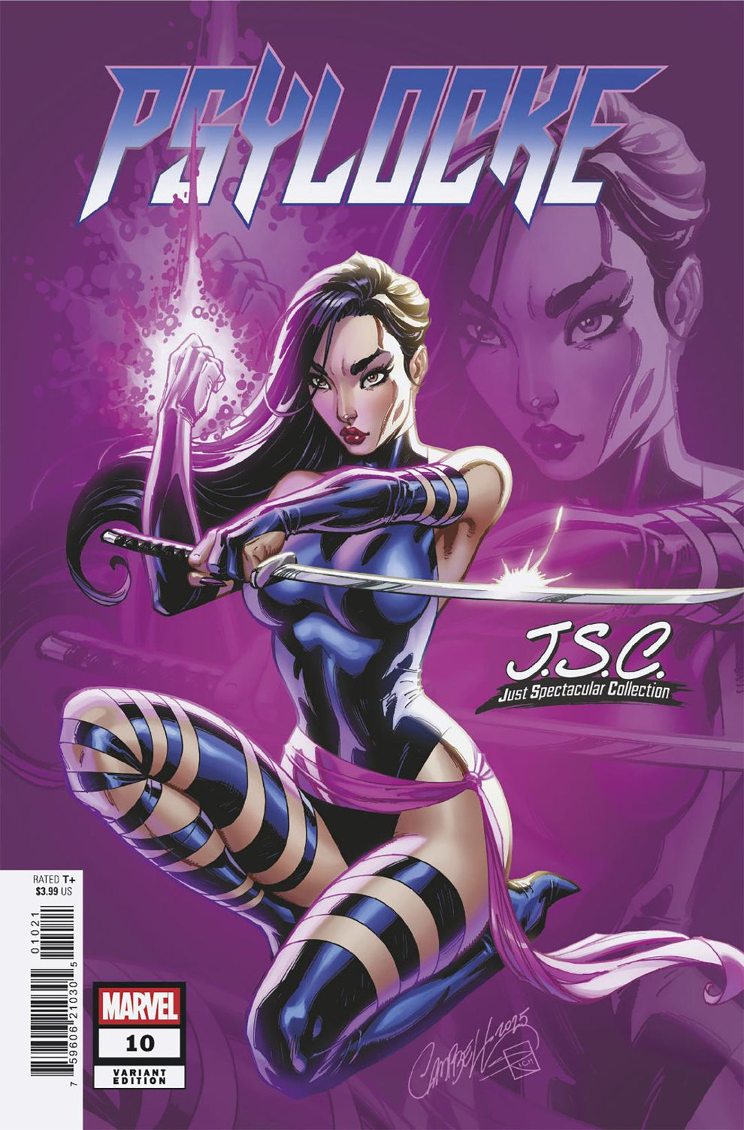 Psylocke (2025) #10 J. Scott Campbell Just Spectacular Collection Variant