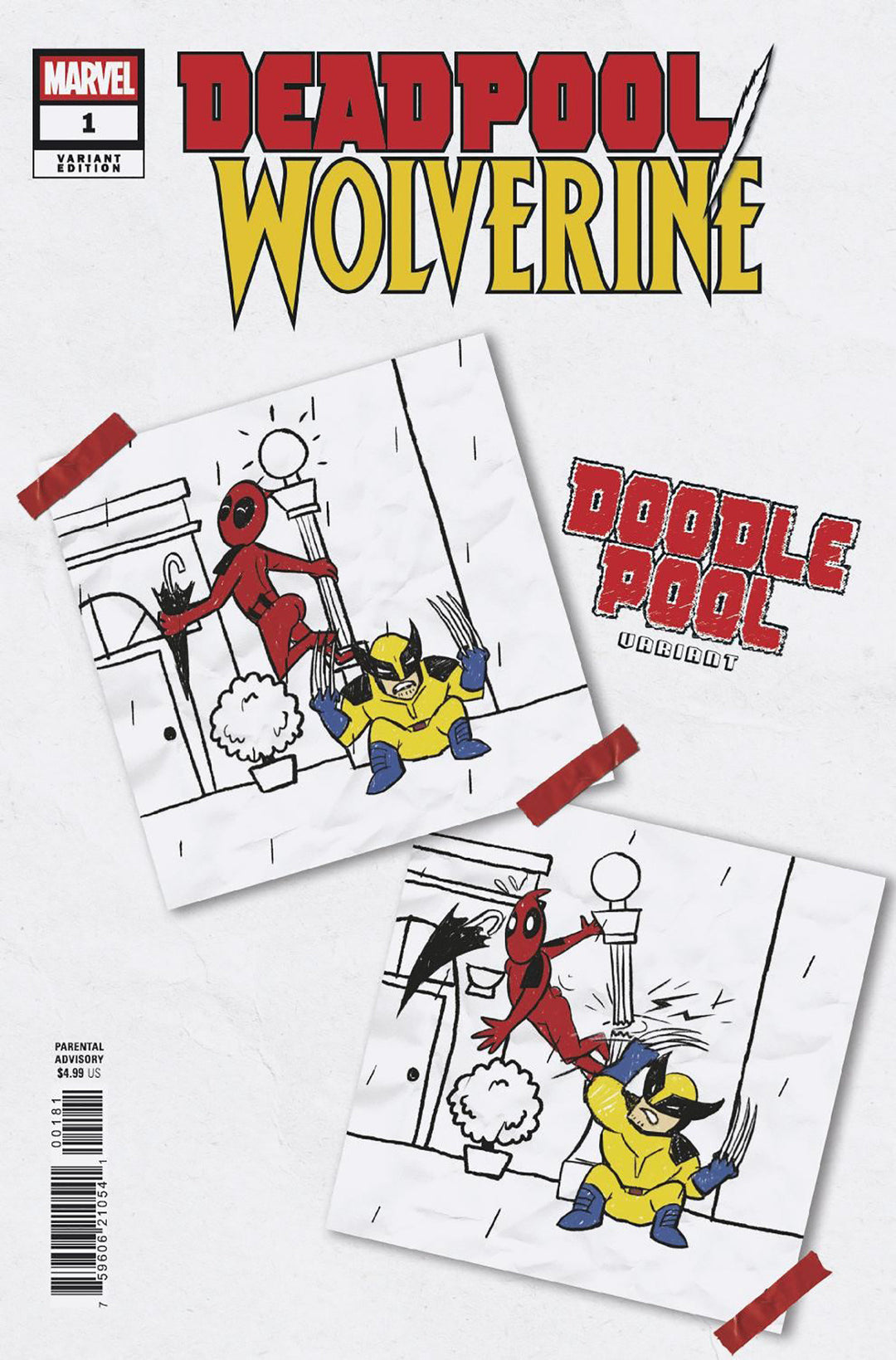 Deadpool Wolverine (2025) #1 Doodlepool Variant