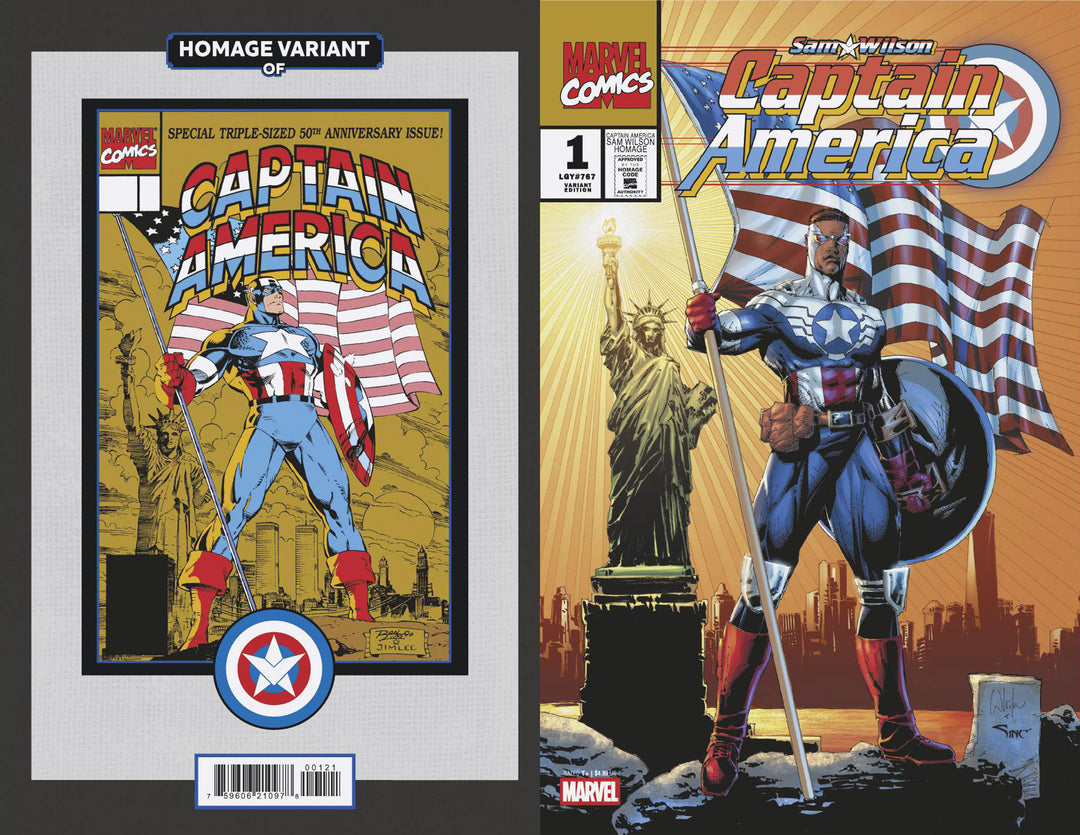 Sam Wilson Captain America (2025) #1 Whilce Portacio Captain America Sam Wilson Homage Variant