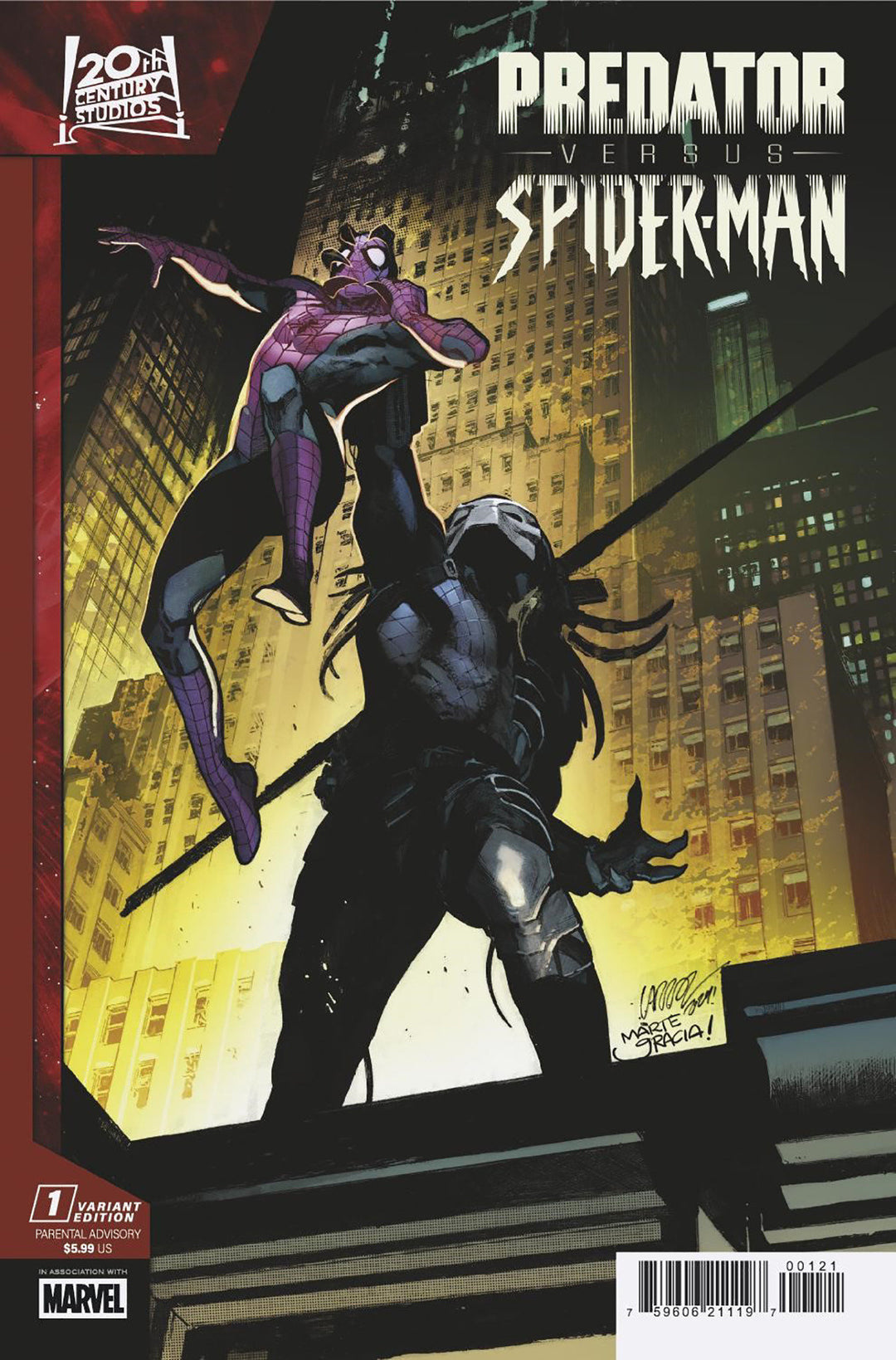 Predator vs Spider-Man #1 (Of 4) Pepe Larraz Promo Art Variant (Out of Print)