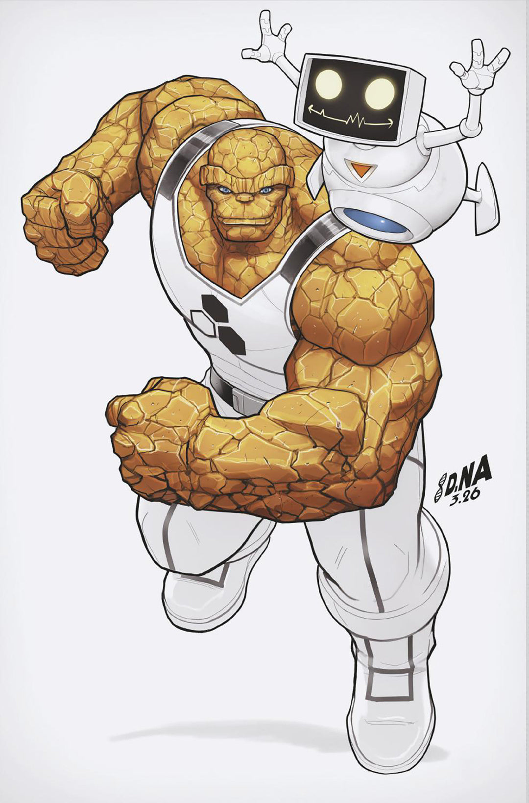 Fantastic Four (2025) #10 Variant (1:50) David Nakayama Color Block White Full Art Virgin Edition