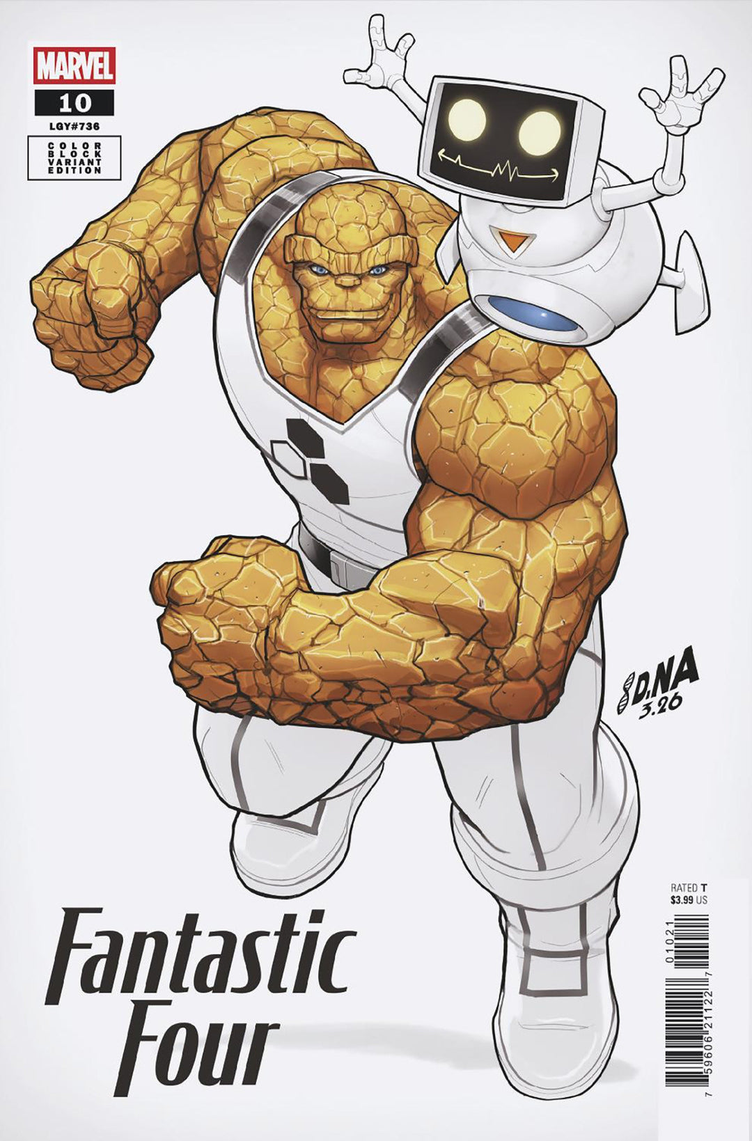 Fantastic Four (2025) #10 David Nakayama Color Block White Variant