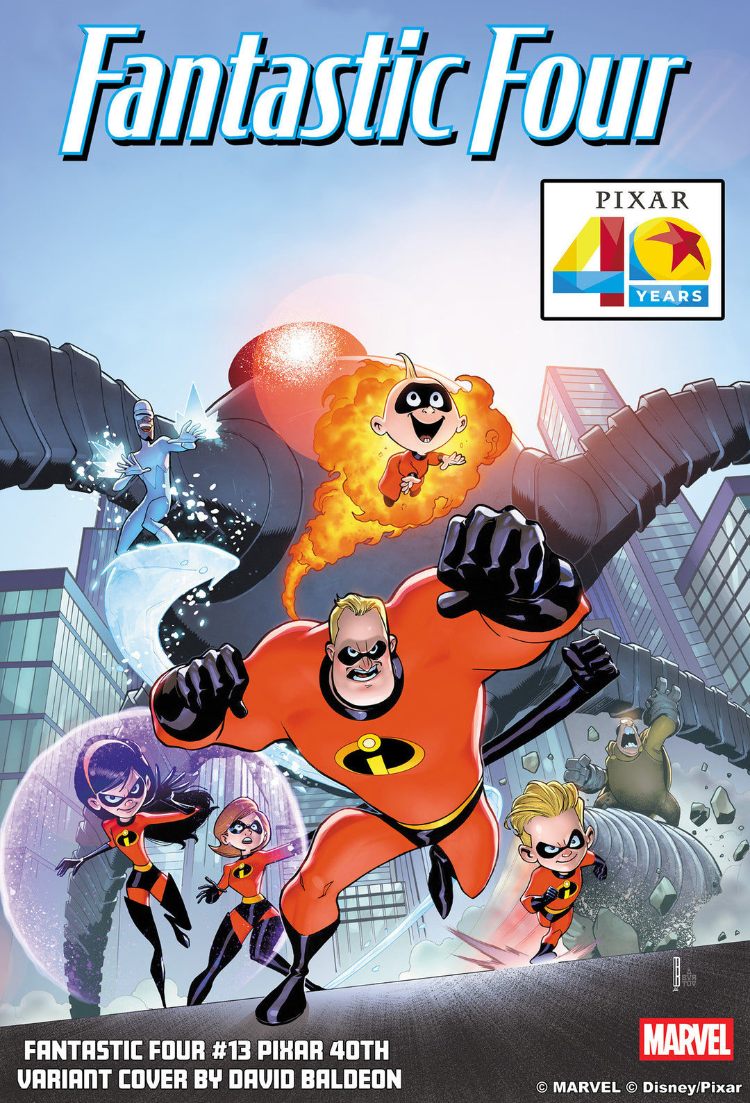 Fantastic Four (2025) #13 David Baldeon Pixar 40 Th Variant