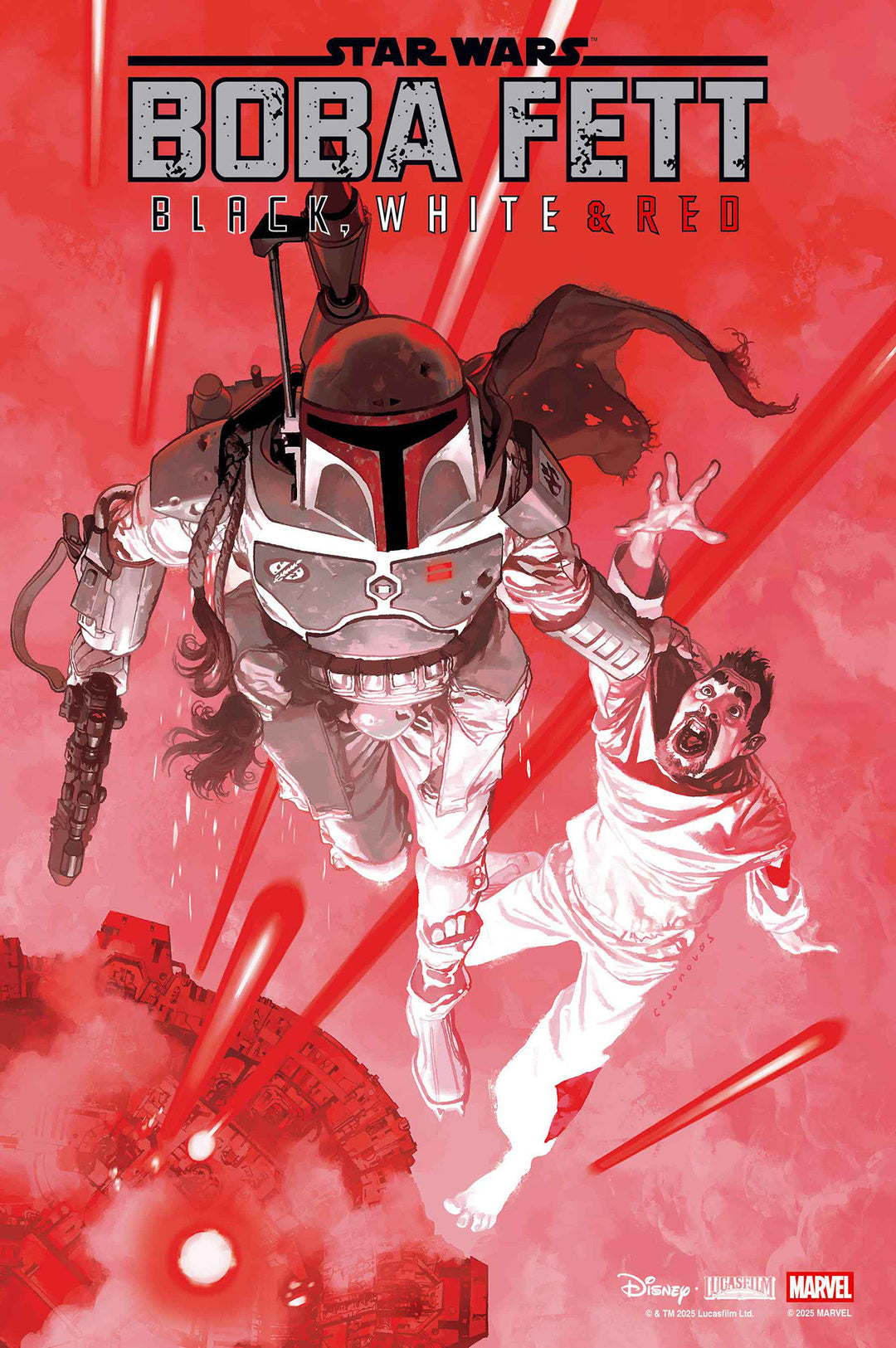 Star Wars Boba Fett Black White & Red #1 Josemaria Casanovas Variant