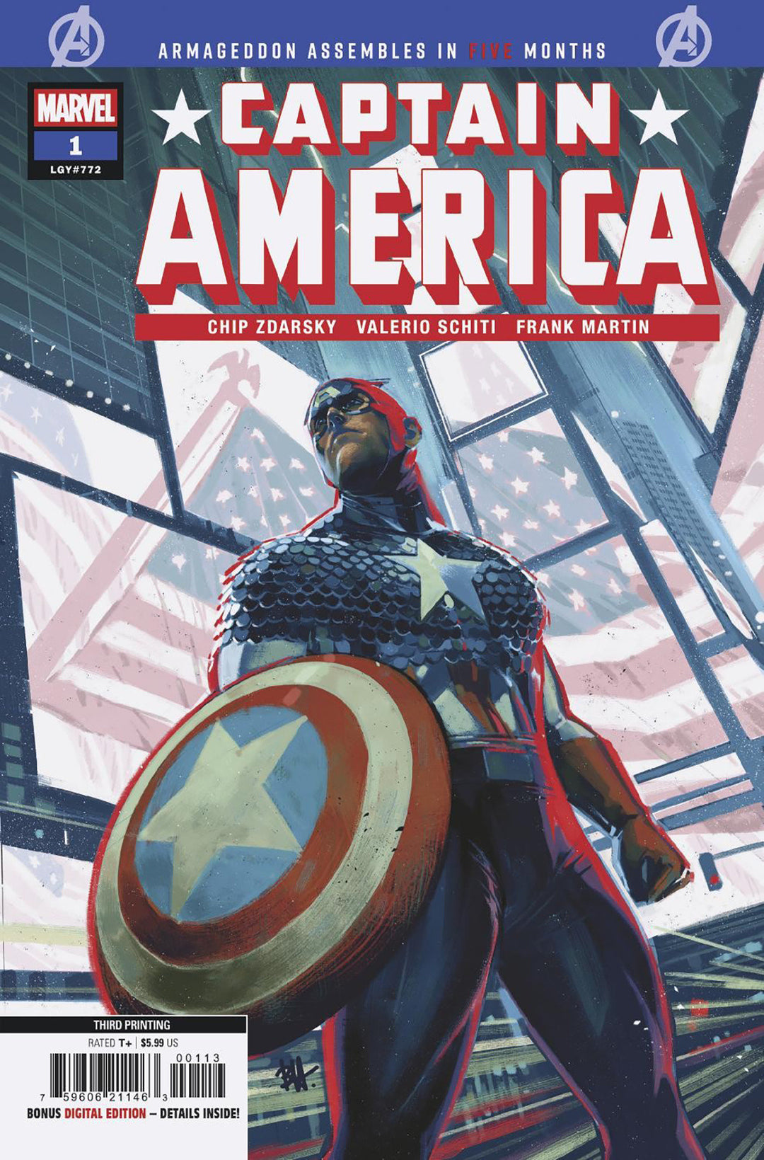 Captain America (2025) #1 Variant (3rd Printing) Ben Harvey Edition <OFC>