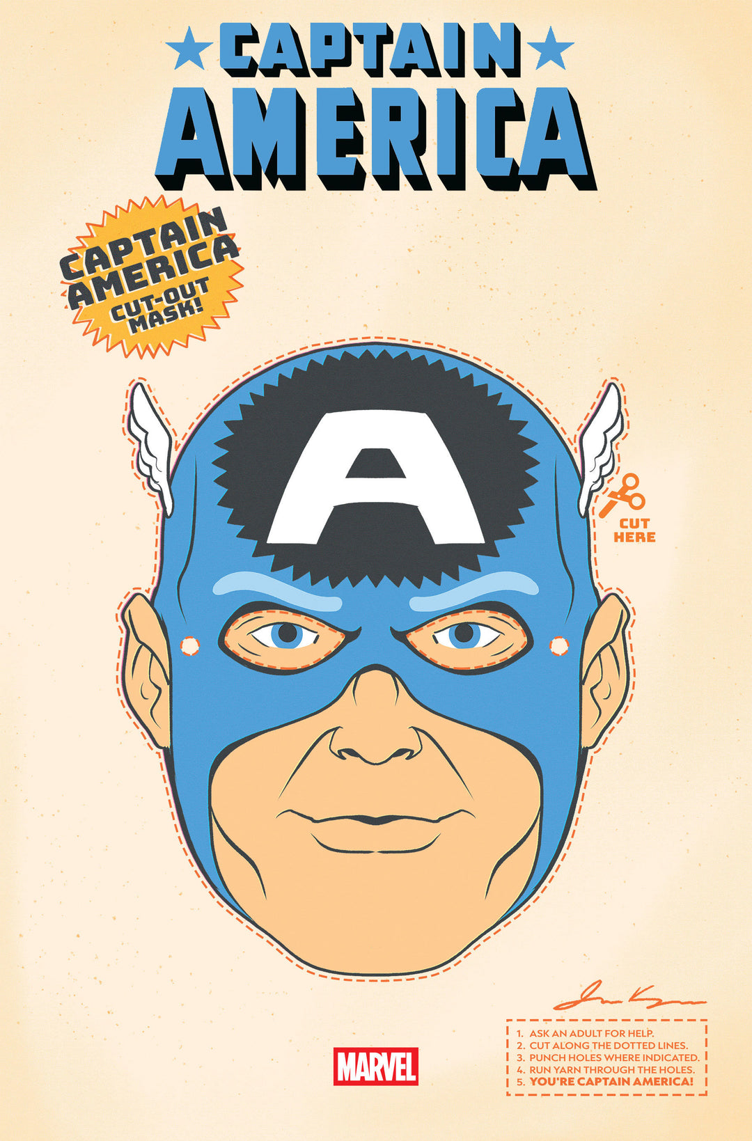 Captain America (2025) #3 Retro Halloween Mask Variant