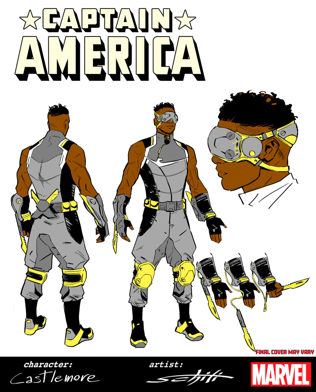 Captain America (2025) #7 Variant (1:10) Valerio Schiti Design Edition