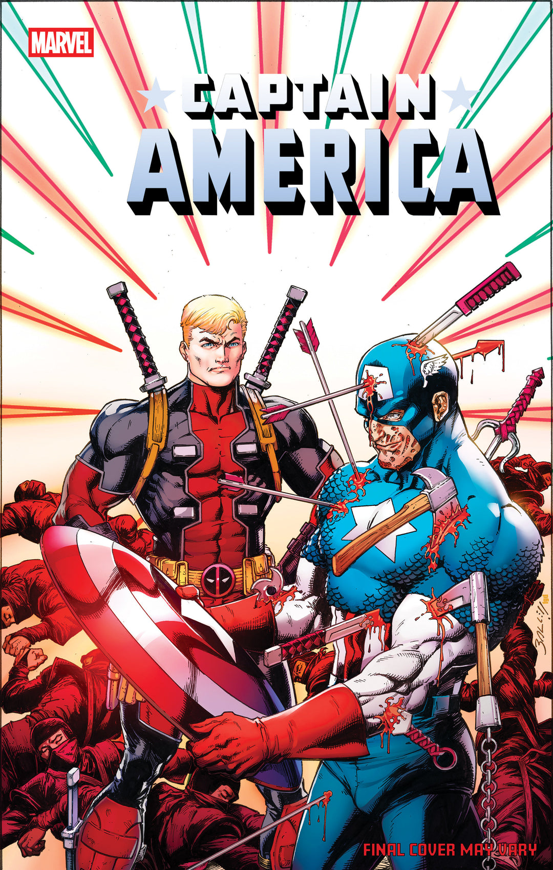 Captain America (2025) #9 Mark Bagley April Pool's Day Variant