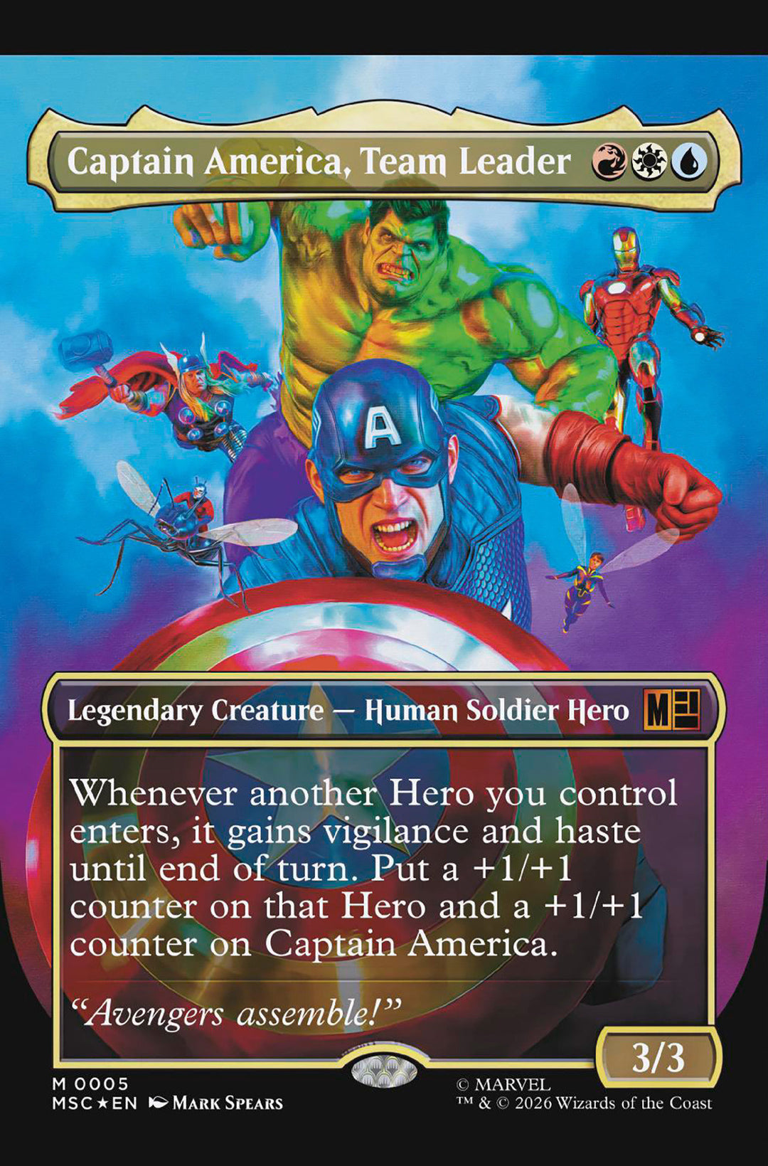 Captain America (2025) #12 [Armageddon] Mark Spears Magic The Gathering Variant