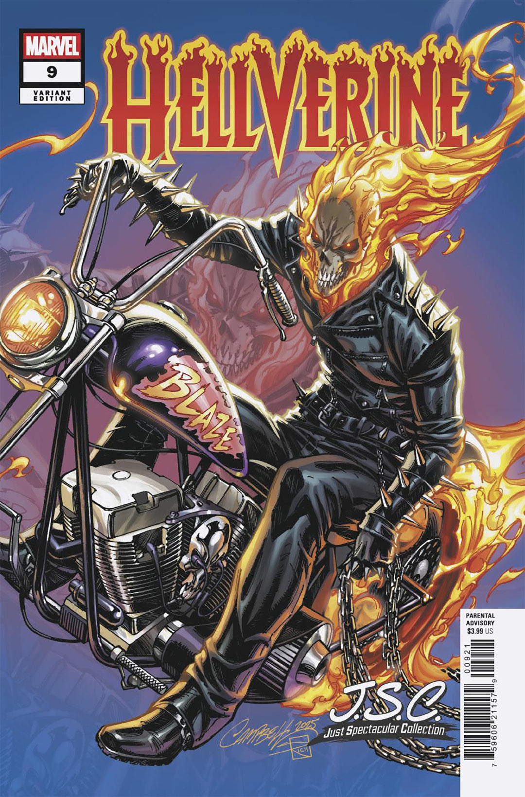 Hellverine (2025) #9 J. Scott Campbell Just Spectacular Collection Variant