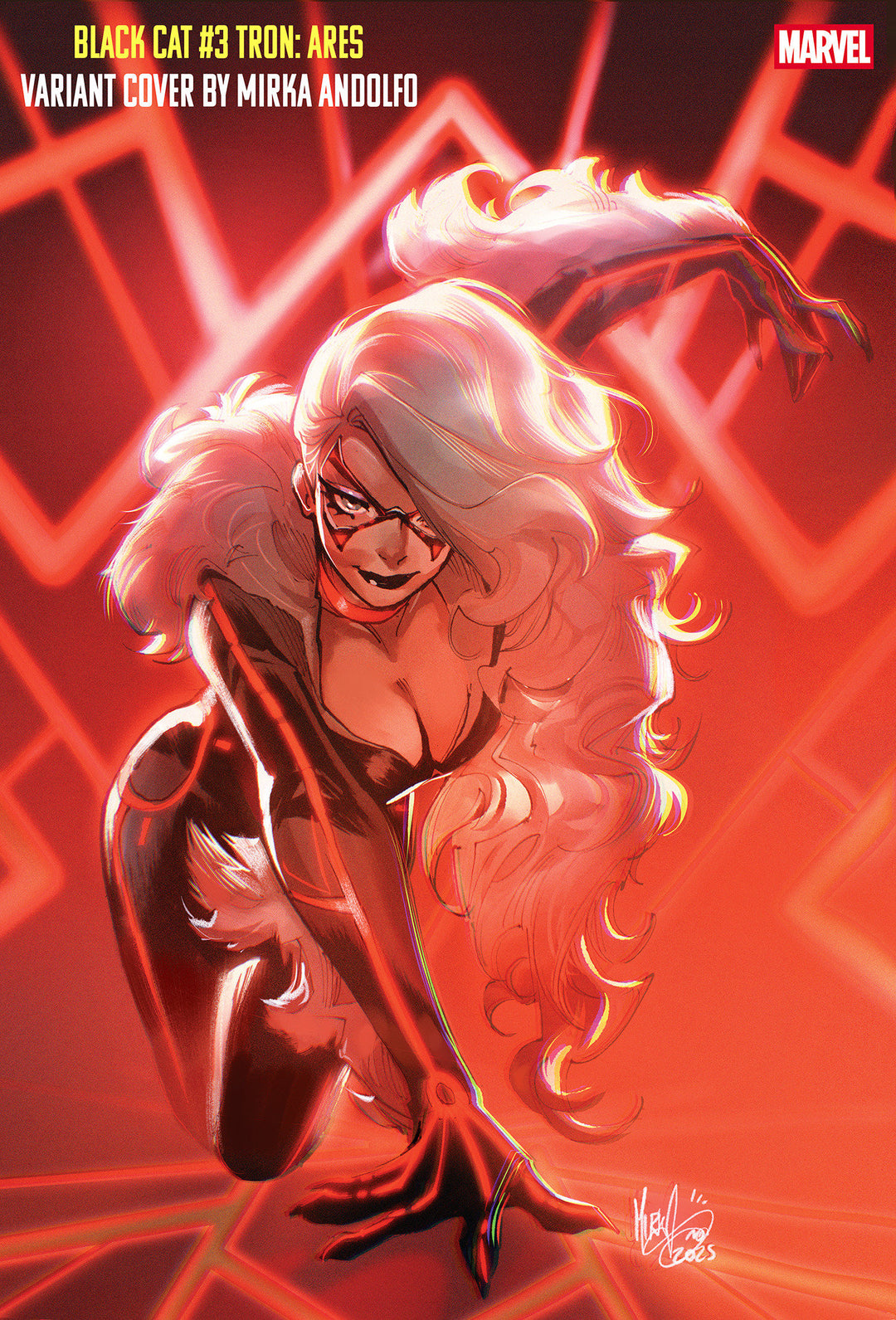 Black Cat (2025) #3 Mirka Andolfo Tron: Ares Variant