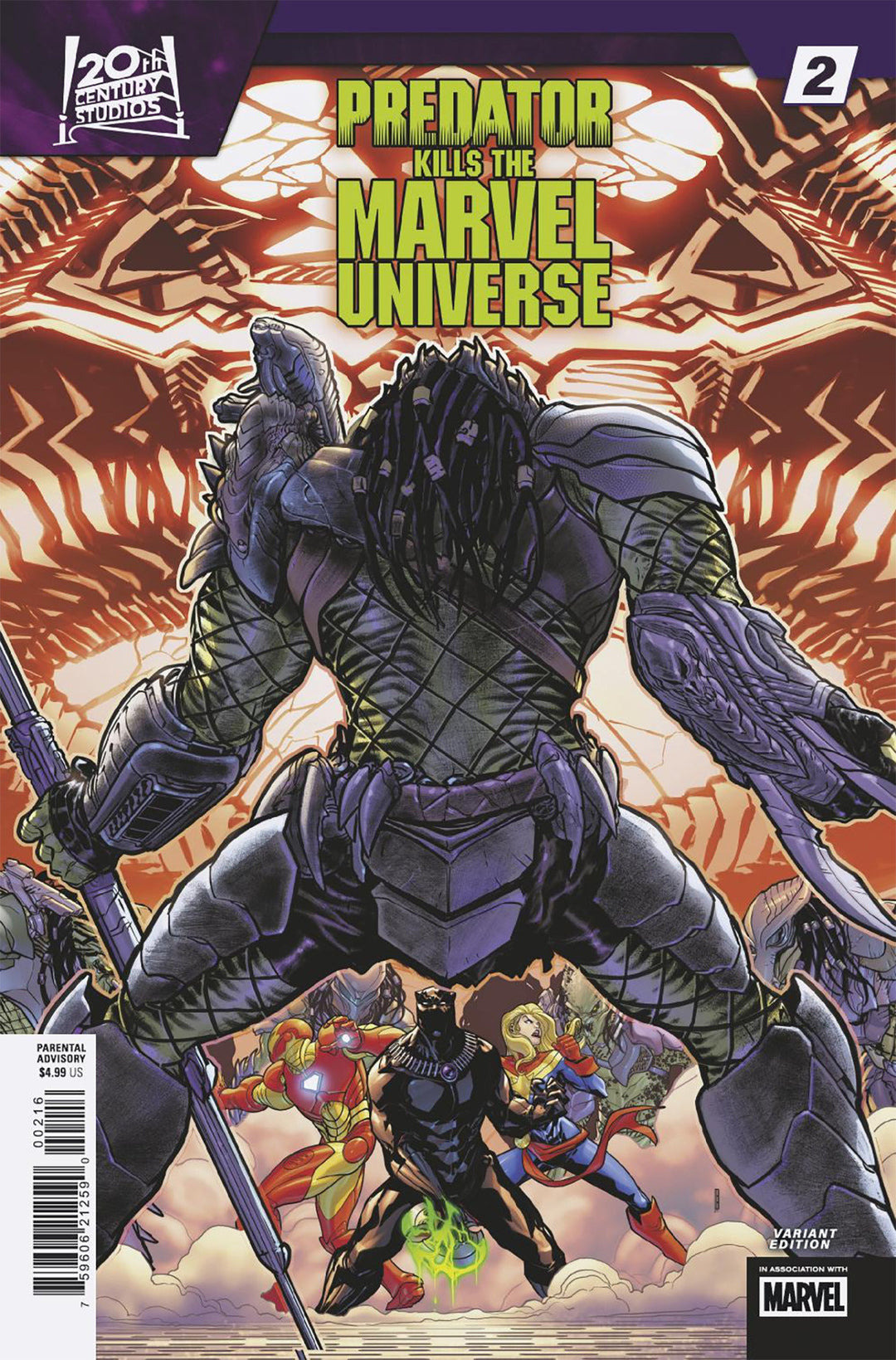 Predator Kills The Marvel Universe #2 Variant (1:25) David Baldeon Edition