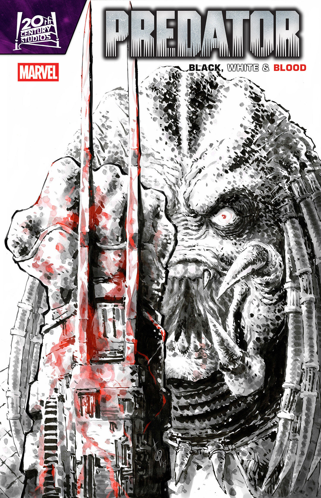 Predator Black White & Blood #3 Variant (1:25) Alan Quah Edition