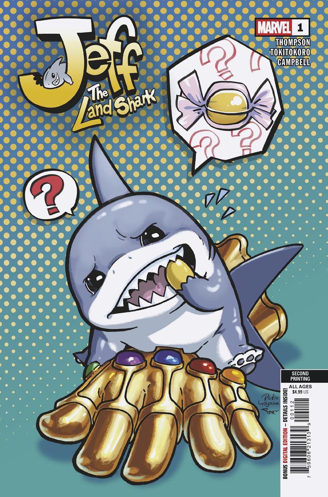 Jeff The Land Shark #1 Variant (2nd Print) Rickie Yagawa Edition