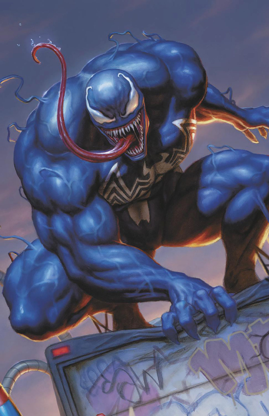 Venom #258 Variant (1:50) Dan Dos Santos Magic The Gathering Full Art Virgin Edition