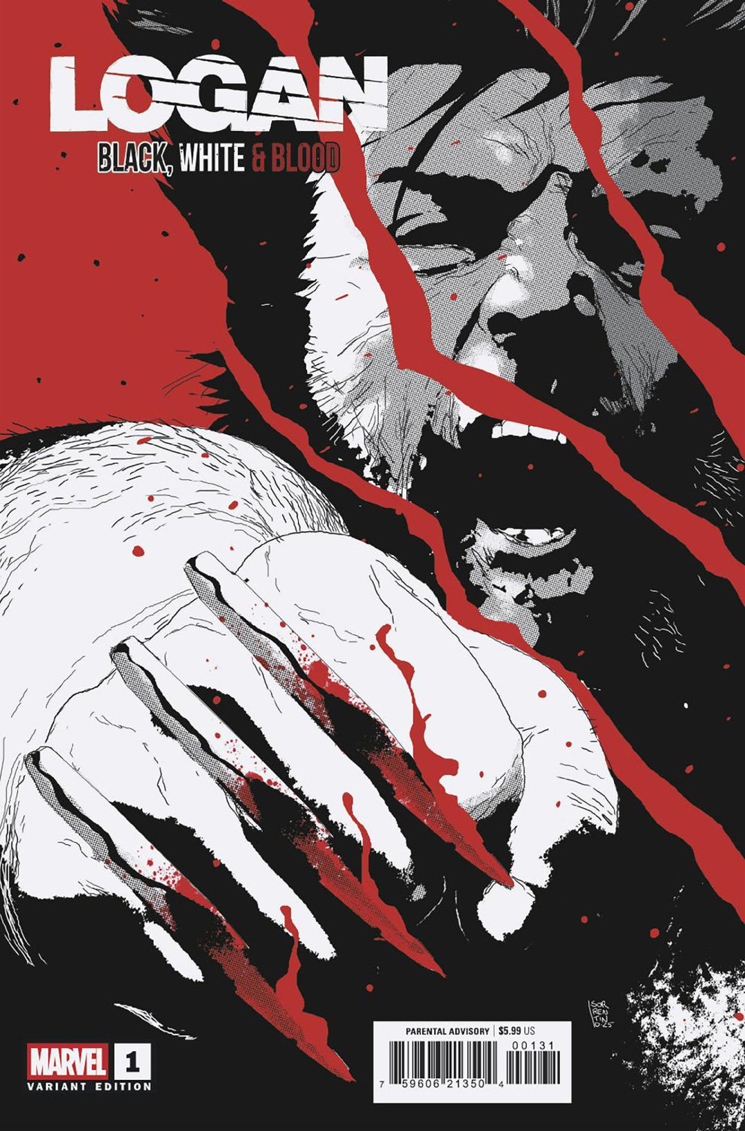 Logan Black White & Blood #1 Andrea Sorrentino Variant